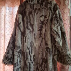 Adrienne Landau faux fur coat